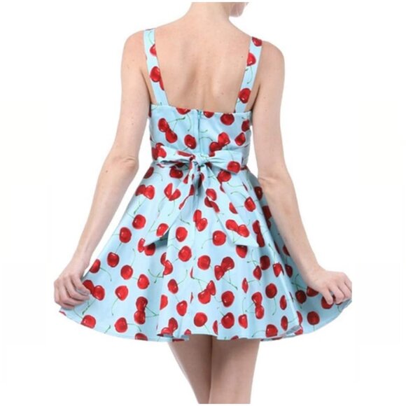 Ixia Cherry Retro Pinup Fit and Flare Dress - Picture 9 of 9